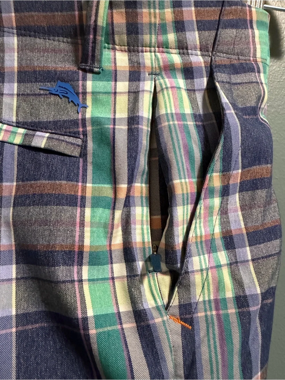 Tommy Bahama On Par Party Plaid 9” Shorts Men’s 29x9 Stretch UPF 30 NEW